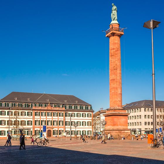 Der Luisenplatz in Darmstadt