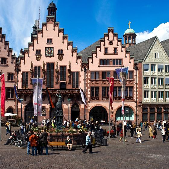 Der Römerberg in Frankfurt am Main