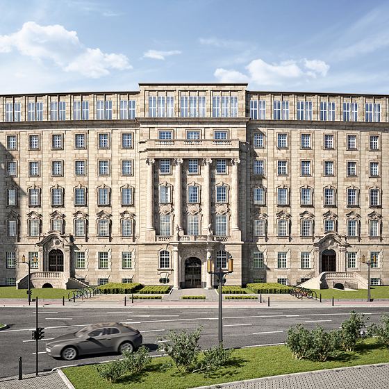 Das Gebäude Grand Ouest an der Ludwig-Erhard-Anlage