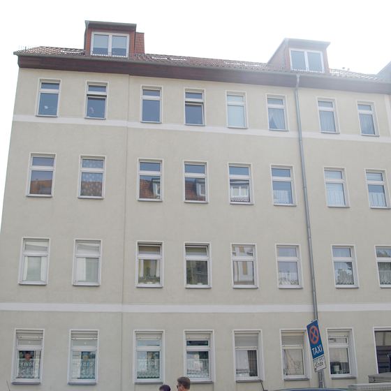 Hofansicht des Mehrfamilienhauses Windorfer Straße